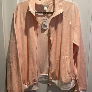 Peach athletic jacket from f21